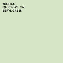 #D5E4C5 - Beryl Green Color Image